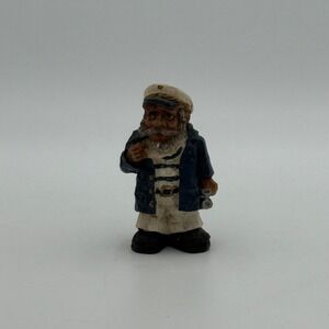 Vintage Nautical Sea Captain Figurine Smoking Pipe Sailor Mariner Decor 3.5 Inch
